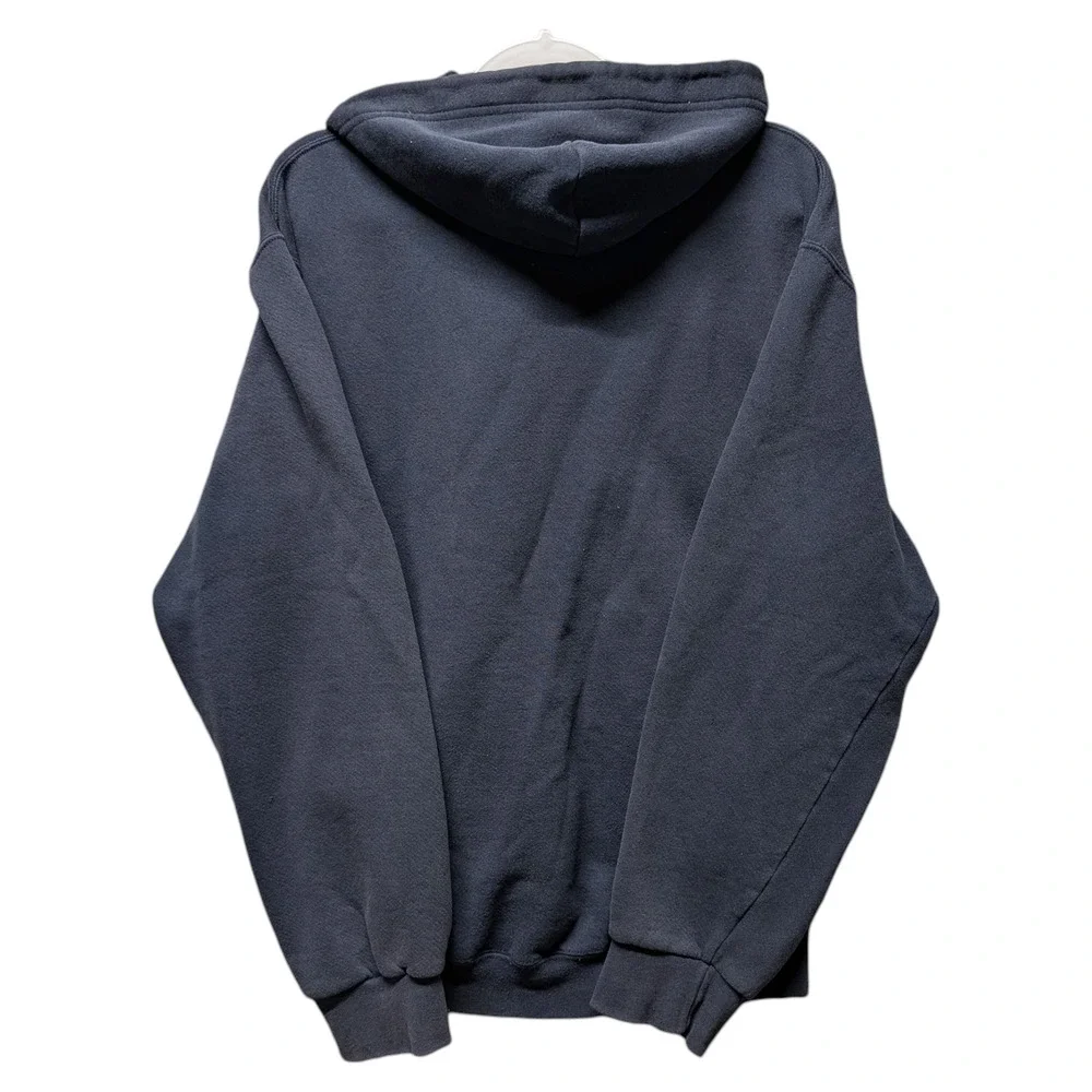 Y2K Nike Navy Blue Full Zip Hoodie Sweatshirt - Picture 2 of 5